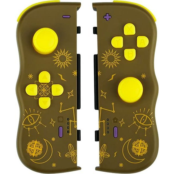 Lexip JVASWI00102 джойстик и гейм пад Кафяв, Жълт Блутут Геймпад Аналогов/Цифров Nintendo Switch, Nintendo Switch OLED