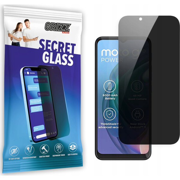  GrizzGlass Szkło prywatyzujące GrizzGlass SecretGlass Motorola Moto G10 Power