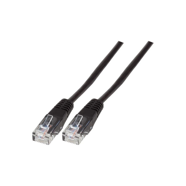 EFB Modularkabel RJ45 (8/4)-RJ45 (8/4),vergossen,schwarz,3m