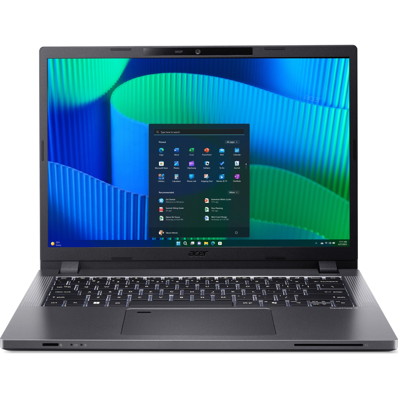 Acer TravelMate P2 TMP214-55-G2-TCO Intel Core 5 120U Laptop 35,6 cm (14