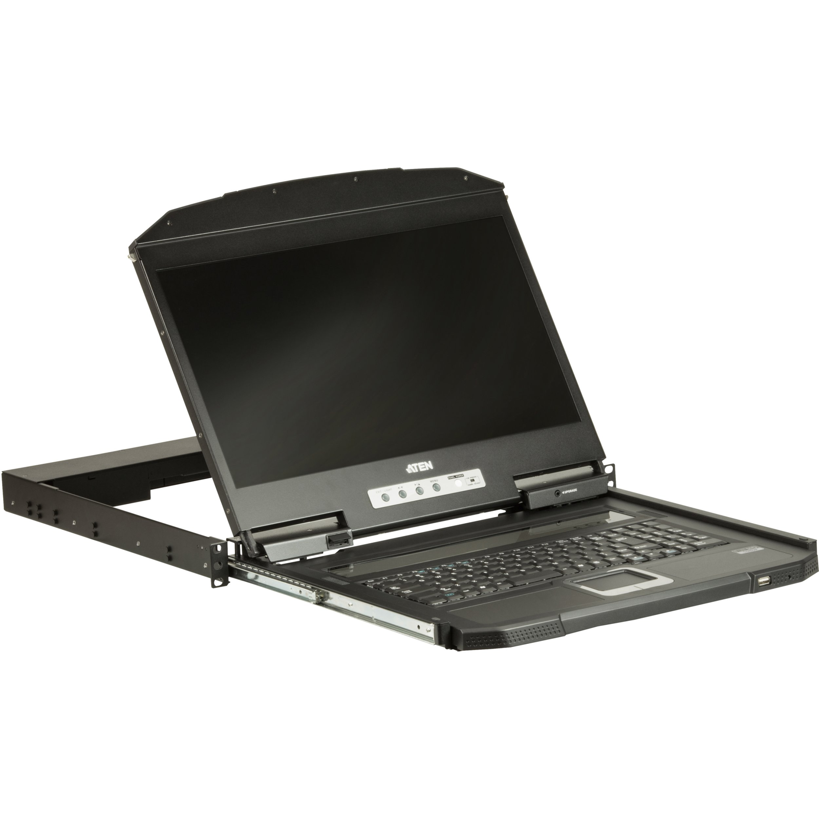 ATEN CL3100NX rack konzol 47 cm (18.5") 1366 x 768 pixelek Fém, Műanyag Fekete 1U (CL3100NX-ATA-GG)