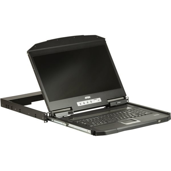 ATEN CL3100NX console pentru montare în rack 47 cm (18.5") 1366 x 768 Pixel Metal, Din material plastic Negru 1U