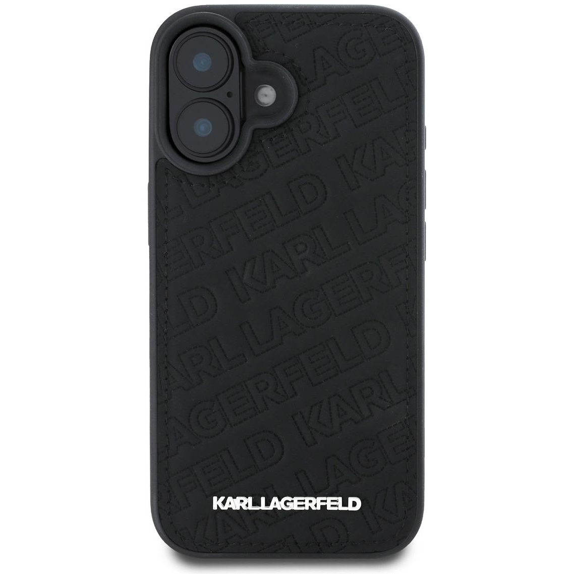 Karl Lagerfeld PU Quilted Pattern iPhone 16 Pro Max Black tok (KLHCP16XPQKPMK)