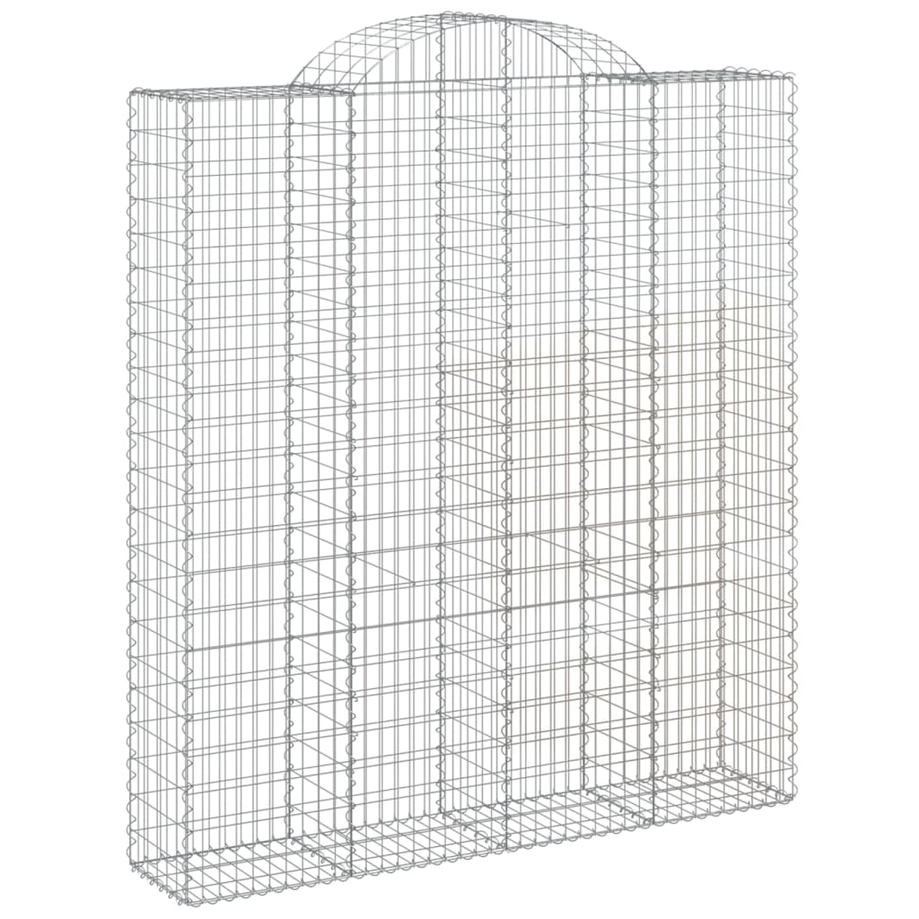 íves horganyzott vas gabion kosár 200x50x220/240 cm (153501)