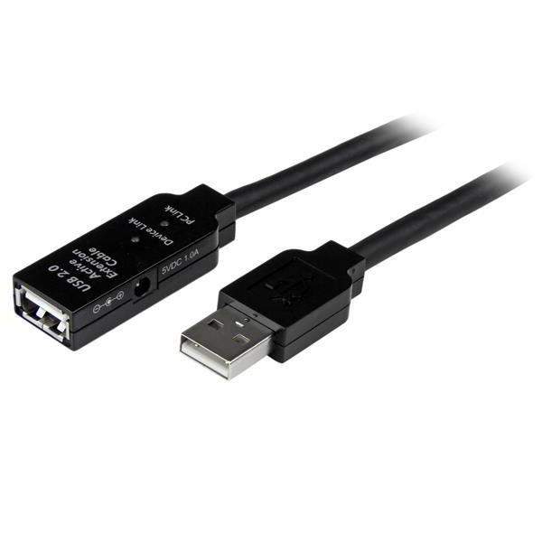 StarTech.com 25m USB 2.0 cable USB USB A Negro