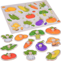  Jokomisiada Układanka edukacyjna puzzle drewniane warzywa dopasuj 11ele ZA5258