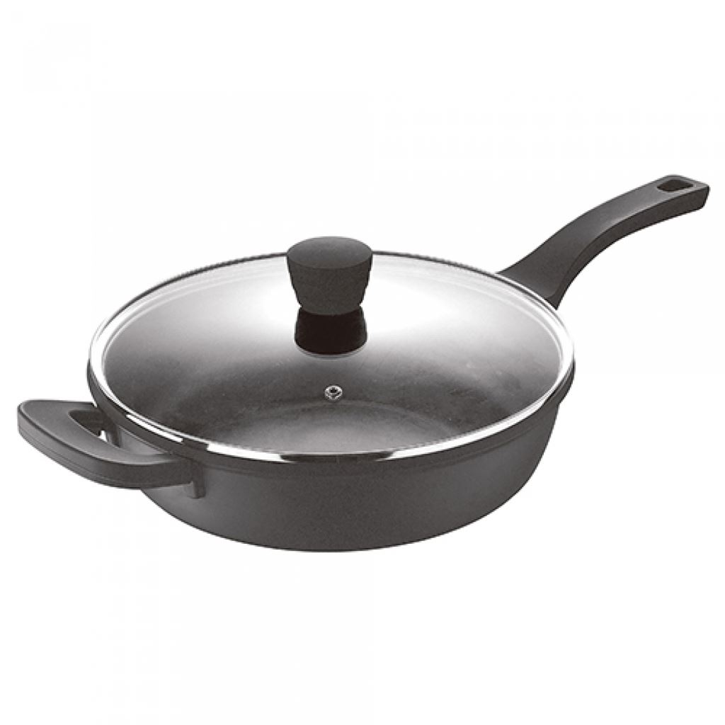 Bergner Retro BG-30736-NP serpenyő üvegfedéllel 28 cm (BG-30736-NP)