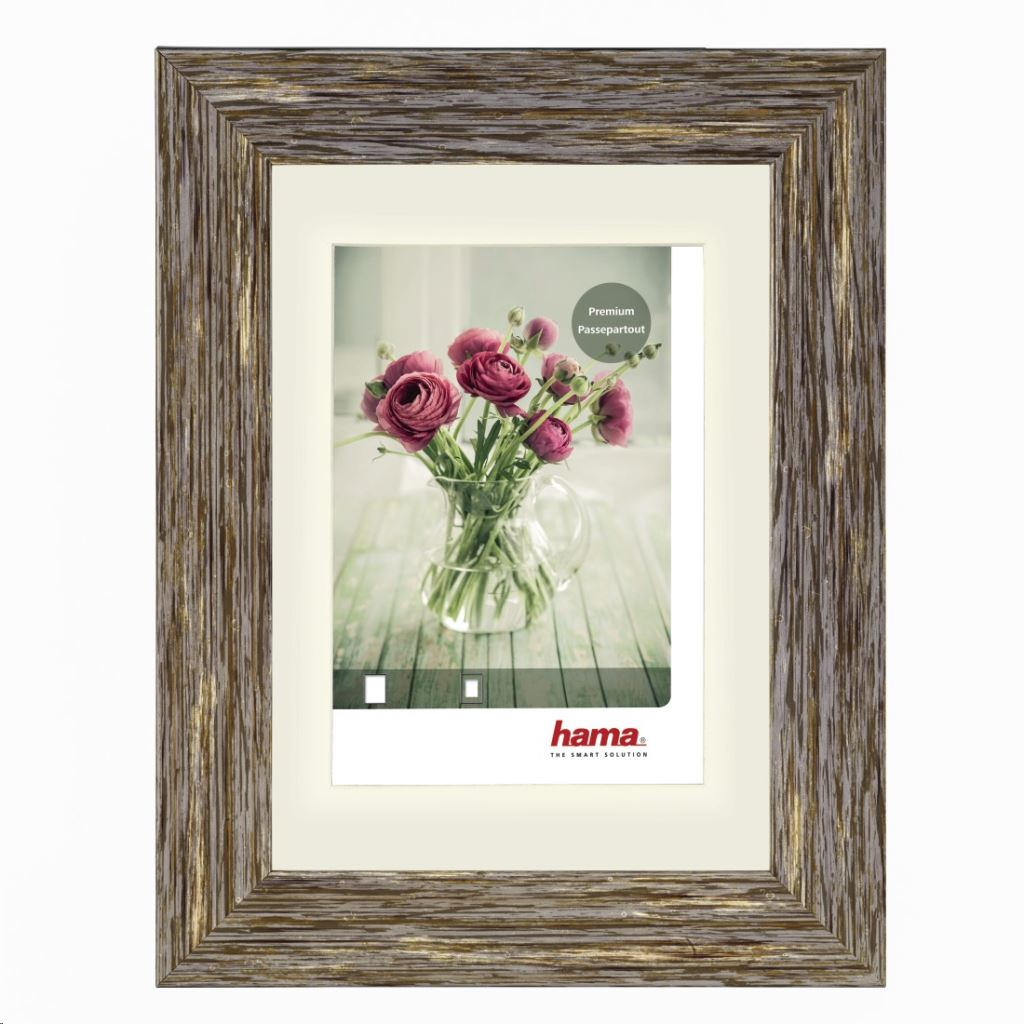 Hama 175280 Chalet műanyag keret 20X30 cm-es barnásszürke (175280)