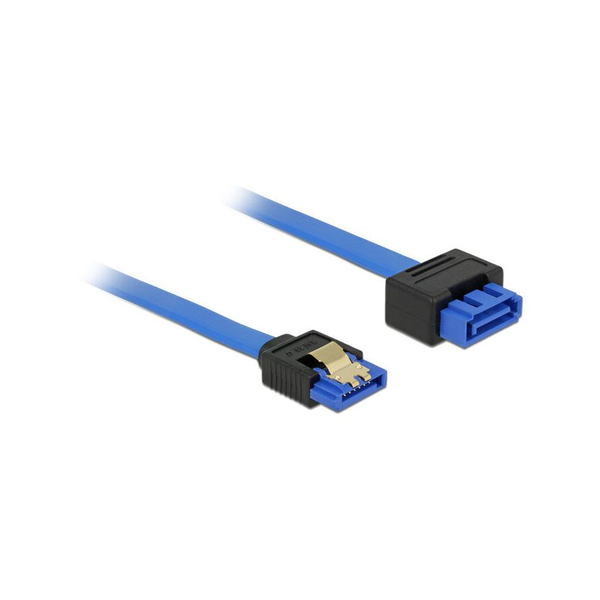 Удължителен кабел SATA III 6 Gb / s TM син резе 100см, Delock 84975