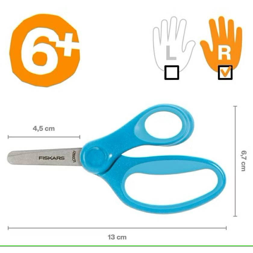 CSILLOGÓ GYERMEKOLLÓ, 13CM, KÉK (1064073)