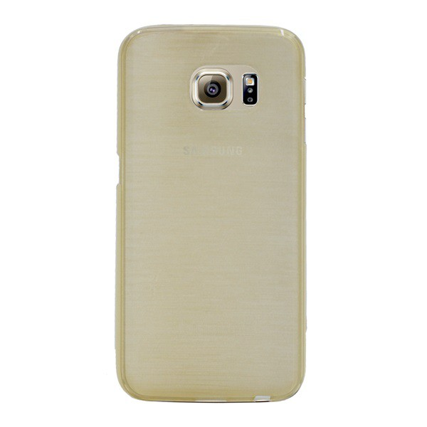 Szilikon telefonvédő (szálcsiszolt minta) ARANY [Samsung Galaxy S6 (SM-G920)] (5996457534876)