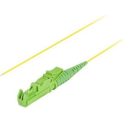 Оптичен мрежов адаптер Tail/Pigtail с конектор E2000/APC, дължина 2m, Lanberg 43354, Easy Strip SM OS2 G657A1, жълт