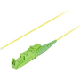 Оптичен мрежов адаптер Tail/Pigtail с конектор E2000/APC, дължина 2m, Lanberg 43354, Easy Strip SM OS2 G657A1, жълт