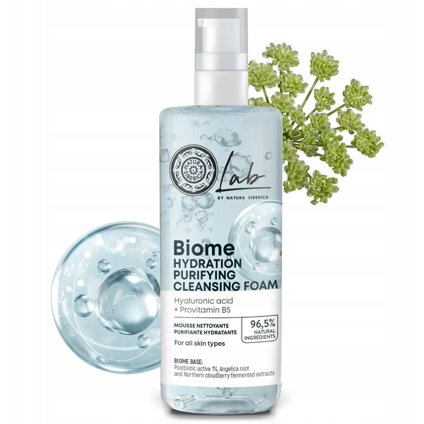 Bielenda SIBERICA PROFESSIONAL_Lab Biome Hydration Purifying Cleansing Foam nawilżająca pianka do twarzy 200ml