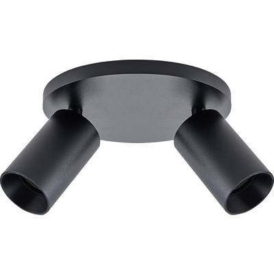 Deko Light 348254 Can Tilt rund, 2x 7,5 W GU10, Schwarz Mennyezetre építhető lámpa GU10 7.5 W Fekete (348254)