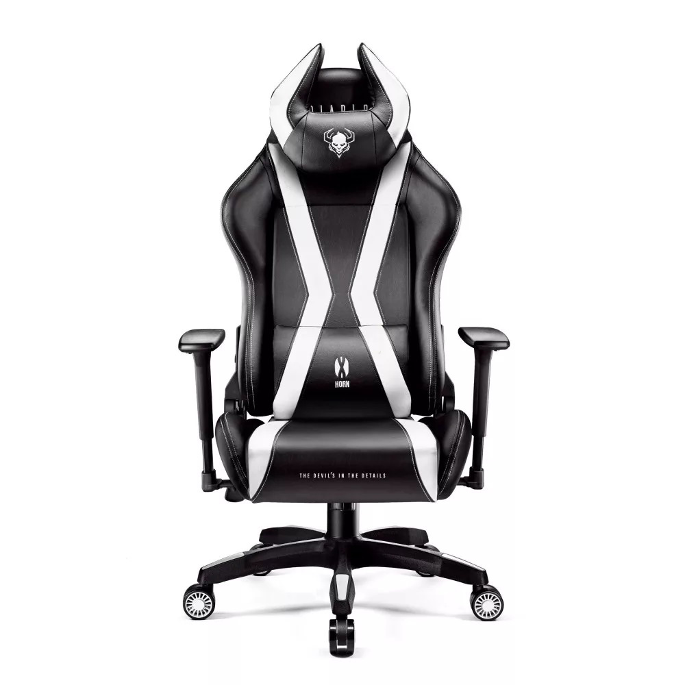 Diablo Chairs X-Horn 2.0 Normal Gamer szék - Fekete / Fehér (862)