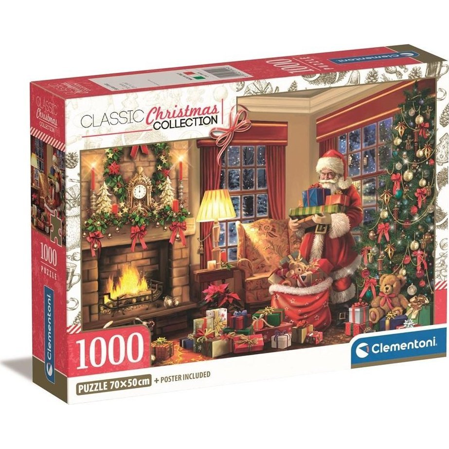 Clementoni 1000 pcs Santa's Visit Compact