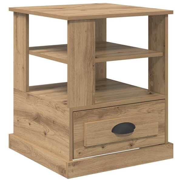 Dulap de noapte stejar artizanal 50 x 50 x 60 cm Lemn compozit