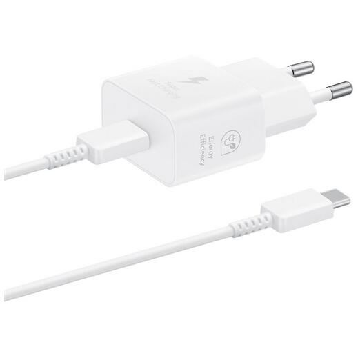 Samsung USB-C hálózati töltő 25W + USB-C - USB-C kábel fehér 