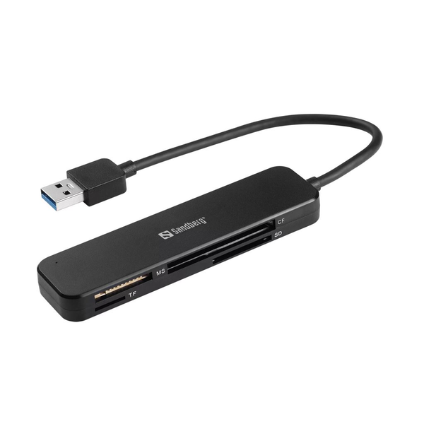 Sandberg 134-32 čtečka karet USB 3.2 Gen 1 (3.1 Gen 1) Černá