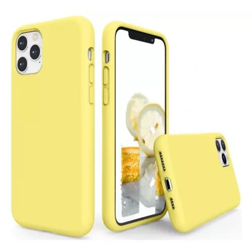 Wooze Liquid Silica Gel iPhone 16 Pro szilikon tok sárga (ZONETS6829) (ZONETS6829)