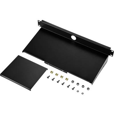 19 coll Hálózati szekrény készüléktalp 1 ME Renkforce RF-3429160 Alkalmas szekrény mélység: 300 mm-től Fekete (RF-3429160)