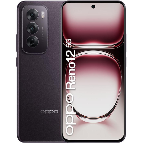 OPPO Reno12 5G 17 см (6.7") Двойна SIM карта Android 14 UBS тип C 12 GB 256 GB 5000 mAh Черен