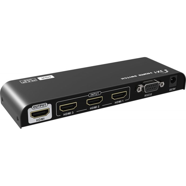 Techly IDATA HDMI2-4K31HDR interruptor de video HDMI