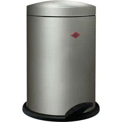 WESCO Treteimer Alpha 13 literes pedálos fém szemetes - Ezüst (112804)
