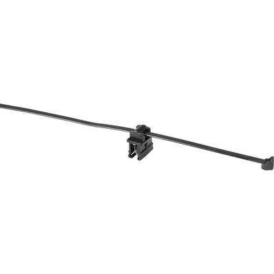 HellermannTyton 156-00020 T50ROSEC20-MC5-BK-D1 Kábelkötöző 200 mm 4.60 mm Fekete Szerelés melletti kábelkötegelés 1 db (156-00020)