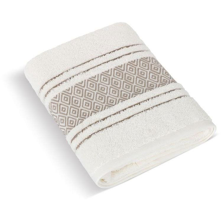 Bellatex Terry Mosaic - Towel 123/008 - 50 × 100 cm - cream (4415)