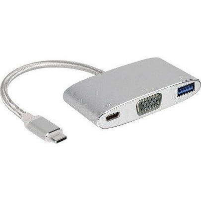 Adaptador Multipuerto Magicable Usb-c A Vga - Plateado