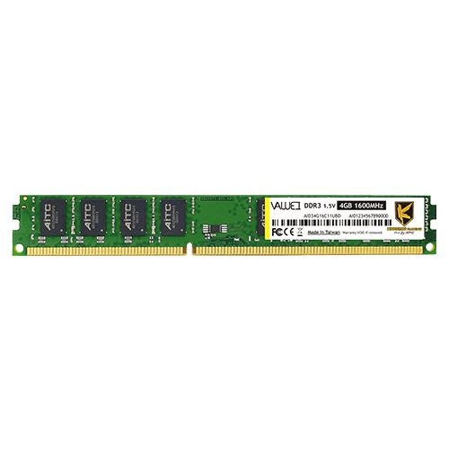 Kingsman VALUEI 4GB DDR3 1600MHz CL11 memória modul (KSD34G16C11UBD)