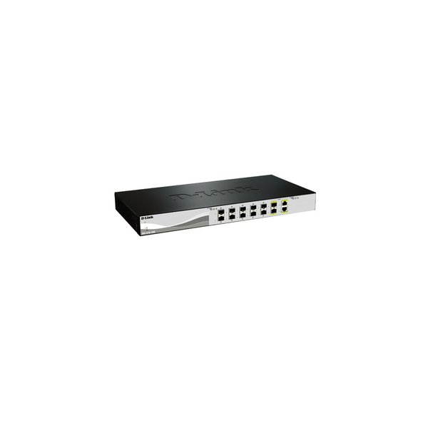 D-Link DXS-1210-12SC netværksswitch Administreret L2 1U Sort, Sølv