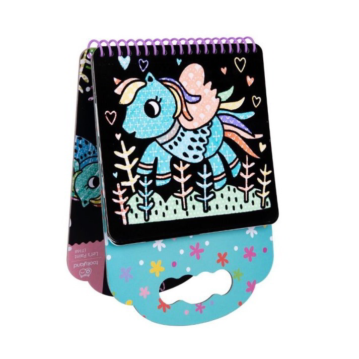 Tooky Toy Tookyland Bársonyos színezőkészlet, 6 db-os - Unikornis (LT168)