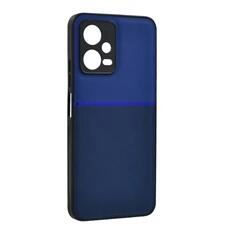 Gigapack Xiaomi Poco X5 5G mágneses, bőr hatású, csíkos mintás tok sötétkék (GP-138442) (GP-138442)