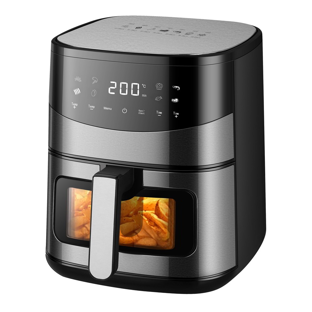 TOO AF-600-S AirFryer Forrólevegős sütő 6,5L 1500 Watt - Ezüst (AF-600-S)