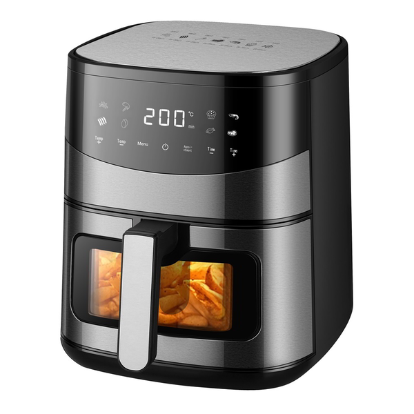 TOO AF-600-S AirFryer Forrólevegős sütő 6,5L 1500 Watt - Ezüst