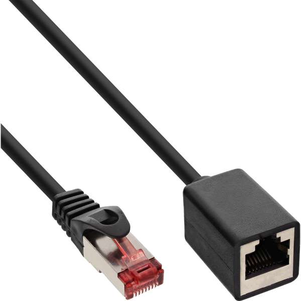InLine B-76911X cable de red Negro 1 m Cat6 S/FTP (S-STP)