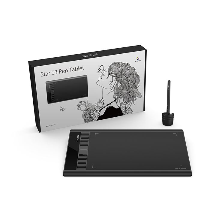 XP-PEN Star 03 V2 digitalizáló tábla fekete (PERDIGXPPSTAR03V2)