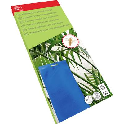 Swissinno Blaue Klebetafeln für geflügelte Thrips 10er Ragadós lap rovaroknak Funkcióelv Ragasztó fólia 10 db (1 271 235)