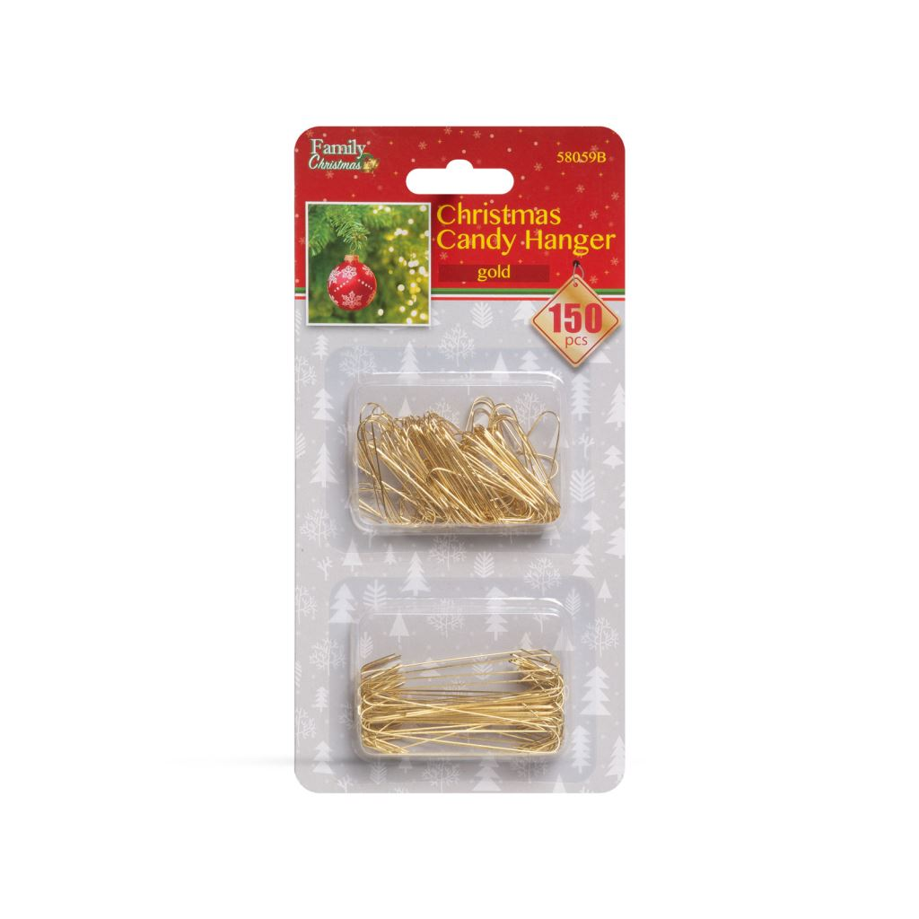Family szaloncukor akasztó aranyszínű 150db / csomag (58059B) (58059B)