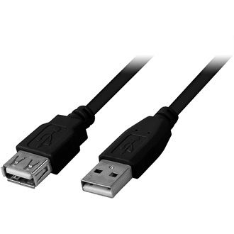 Goobay USB A M/F adatkábel hosszabbító 0.3m, szürke (68621) (go68621)