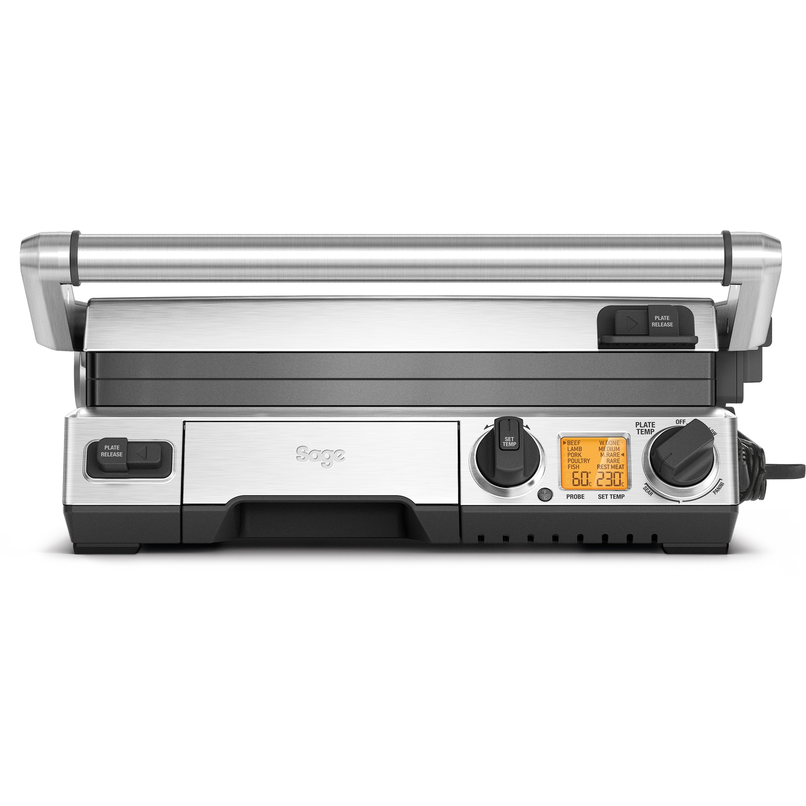Sage BGR840 The Smart Grill okos kontaktgrill szondával (BGR840BSS)