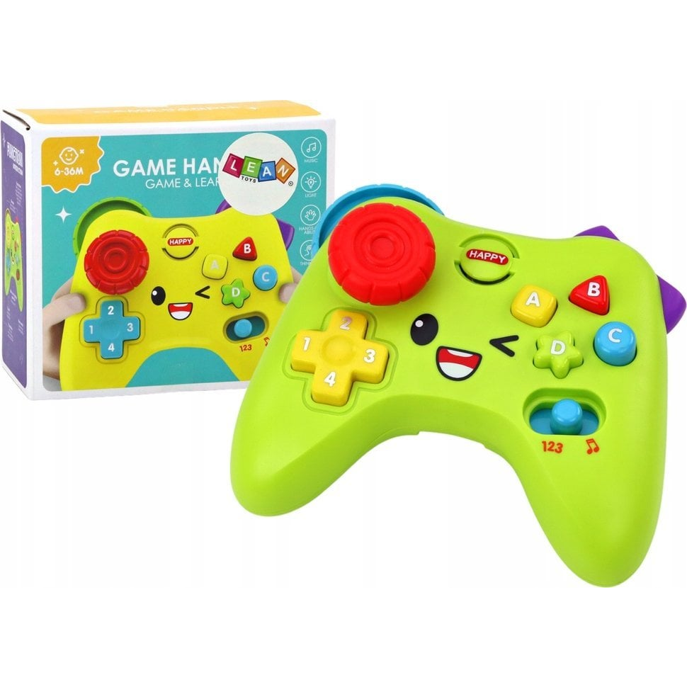 Lean Toys Interaktív Pad, Oktatási Konzol, Fények, Hangok, Zöld (17550)