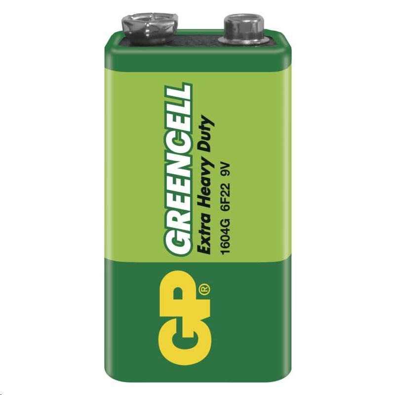 GP 9V Greencell 1604G elem (1db/zsugor) (B1250) (B1250)