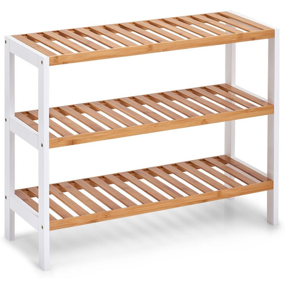 Zeller Cipőspolc, 3 polcos, bambusz (28933)