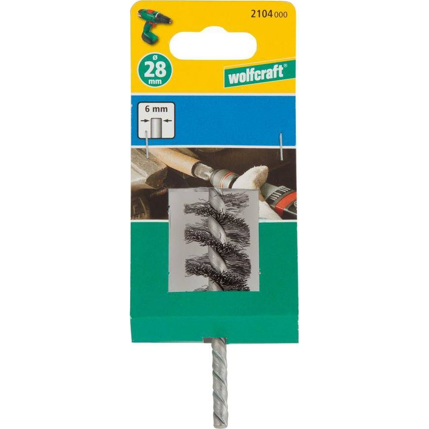 Wolfcraft acélhuzalos hengerkefe 28 x 60 mm (WF2104000)