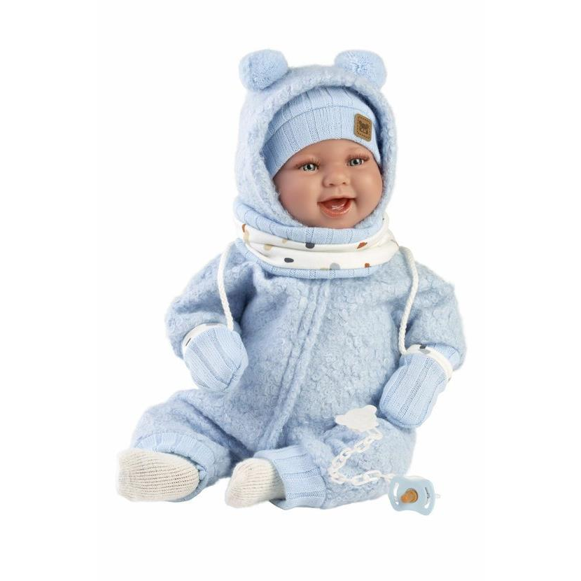 Llorens 84479 New Born - valósághű babababa hangokkal és puha szövettesttel - 44 cm (8426265844791)