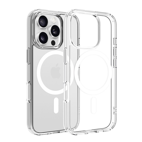Dviced DV511026 MagSafe iPhone 16 Pro átlátszó/fehér hátlap (DV511026)